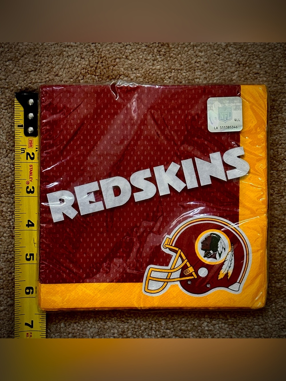 (#219) Washington Redskins DesignWare Paper Napkins - Picture 3 of 6